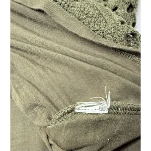Maurices Crochet‎ Front Tank Top Womens Size M Olive Green Boho Peasant Hippie thumbnail 9