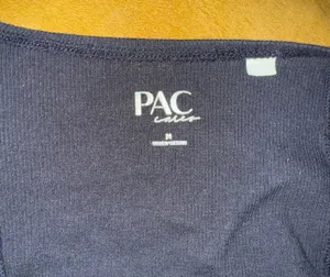 PAC Corset Bow Crop Top Black Size M thumbnail 8