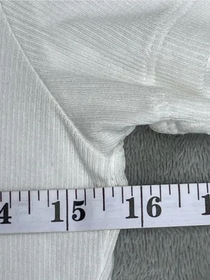 L’AGENCE Ressi white ribbed tshirt minimalist classic layers casual streetwear S thumbnail 5
