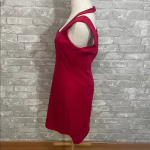 Guess Red Scuba Bodycon Mini Dress thumbnail 3