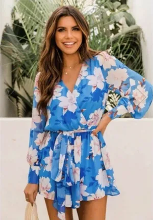 Pink Lily Romper thumbnail 1