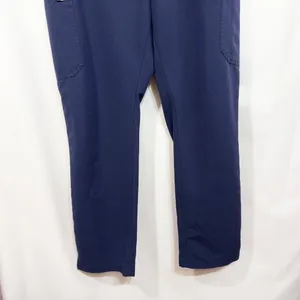 FIGS Large Scrub Pants Navy Blue Elastic Waist Cargo Pocket Medical Uniform 1426 thumbnail 6