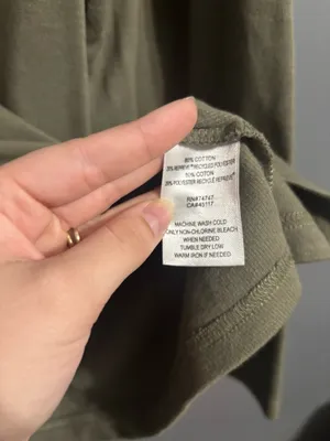 Natural reflections dark forest green long sleeve collared top size 1X thumbnail 3