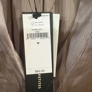 Banana republic gold satin blouse thumbnail 3
