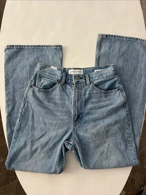 Dress Forum Denim Forum Marlene 60s High Rise Flare Jeans Light Wash 30” Organic Cotton 28 thumbnail 2