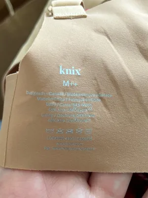 Knix Revolution V Neck T Shirt Bra Nude Size M++ thumbnail 4