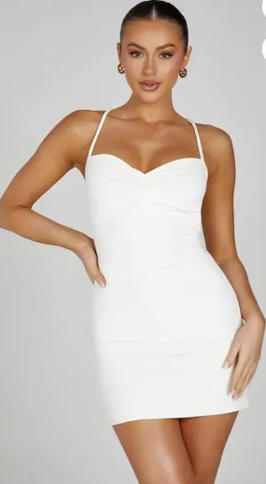 Meshki White Mini Dress thumbnail 1