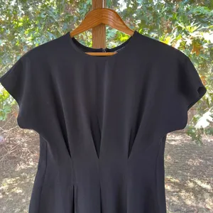 ASOS Design Women's Black Pleated Short Sleeve Midi Dress Size 6 thumbnail 3