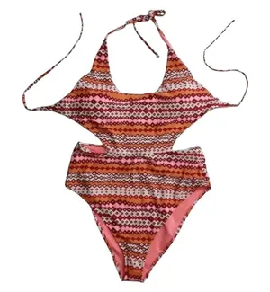 Aerie Monokini High Waisted Wrap One Piece Swimsuit Large thumbnail 1