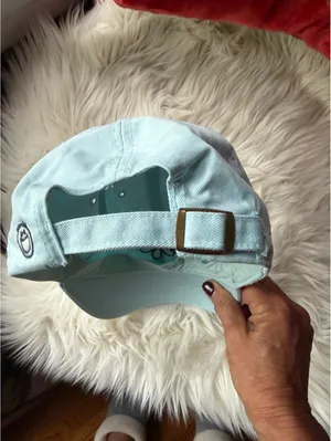 Light Blue Baseball Cap with Embroidered Daisy and 'Life is Good' Slogan thumbnail 6