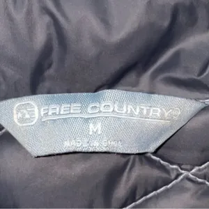 Free Country Women's Quilted Puffer Jacket Medium Gray Lightweight Zip‎ Coat thumbnail 4