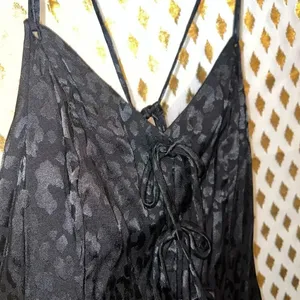 Free people intimately silky Bow-Dacious Mini Slip Dress animal leopard print go thumbnail 8