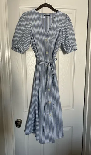 Tommy Hilfiger Dress blue and white striped thumbnail 1