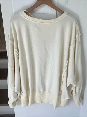 Free People We The Free Graphic Camden Pullover in Snake Print Tofu Combo NWT thumbnail 3