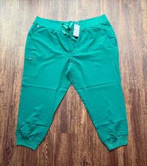 NWT FIGS Women’s Hunter Green Zamora 2.0 Jogger Scrub Pants - Size 4XL Petite thumbnail 1