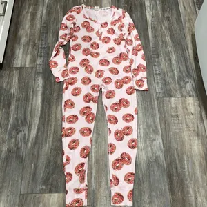VICTORIA'S Secret PINK Donut Long Jane Thermal Onesie Size Small thumbnail 5