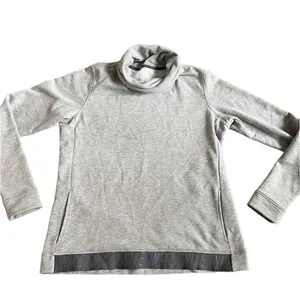 Nike Dry Cowl Funnel Neck Pullover Top Heather Gray Medium thumbnail 4
