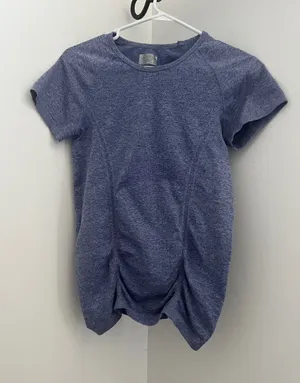 Heather Navy Blue Short Sleeve Tee thumbnail 1