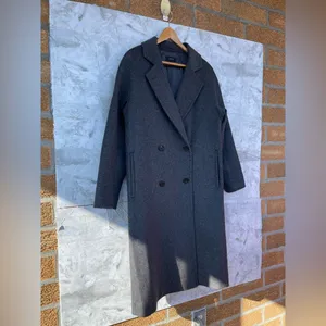 Quince Grey Italian Wool Coat XS | Minimalist Capsule Wardrobe thumbnail 6