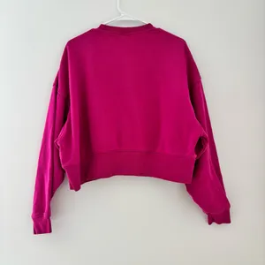 Pink Nike Oversized Fleece Crewneck Sweatshirt thumbnail 4