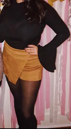 Tan/Brown Suede Skort thumbnail 1