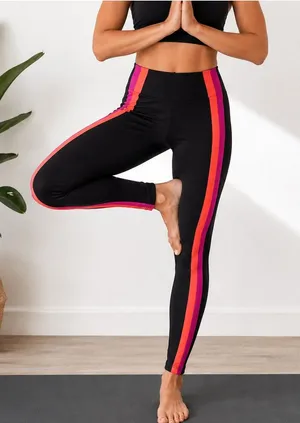 Lanston Sport Jasper Stripe Leggings thumbnail 1