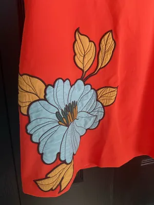 Vici Collection Mini Shift Dress Orange Floral thumbnail 5