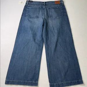 Lucky Brand Blue Wide Leg Crop Jeans thumbnail 3