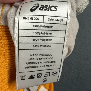 Asics Medley 1/2 Split Running Shorts Womens Small Yellow Drawstring Liner NWT thumbnail 7