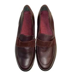 Munro Geana Wine Color Leather Loafers Shoes(Size 8M) thumbnail 2