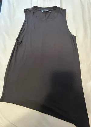 Athleta Asymmetrical Tank Top Black thumbnail 1