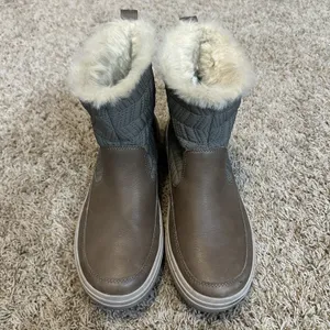 Merrell Womens 9 Haven Bluff Polar Waterproof Winter Boots Taupe Brown Faux Fur‎ thumbnail 7