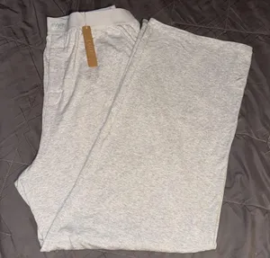 Skims Boyfriend Loose Pants Light Heather Grey thumbnail 1