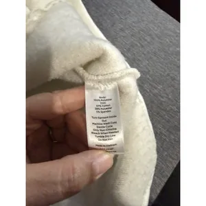 HAVEN Well Within Talbots Size XL IVORY SHERPA HOODED VEST Sleeveless Winter thumbnail 8
