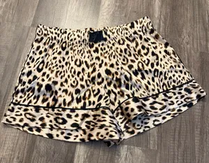 Victoria’s Secret Leopard Satin Pajama Sleep Lounge Shorts thumbnail 1