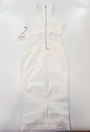 Superdown Andres Midi Dress in Ivory XXS thumbnail 11