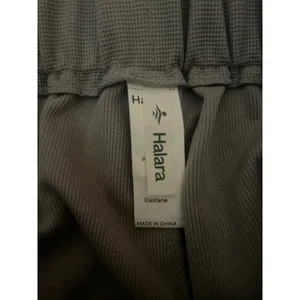 HALARA High Waist Pocket Wide Leg Micro Waffle Pants Satellite Gray Small S thumbnail 4