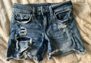American Eagle Jean Shorts Blue US 2 thumbnail 1