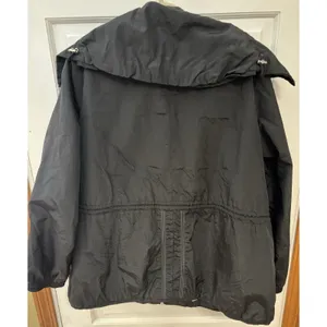 Laundry By Shelli Segal Jacket Black Lightweight Raincoat Pockets See Note Size thumbnail 4