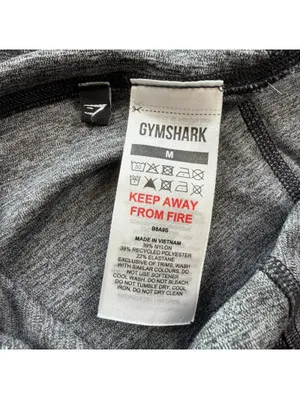 Gymshark Grey Seamless Leggings Womens Medium High Rise Workout Activewear Gym thumbnail 3