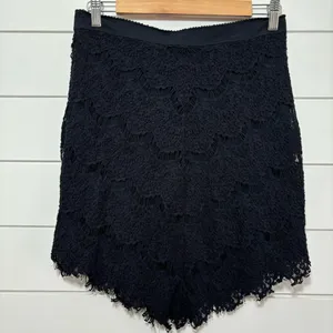 Free‎ People Intimately Sabrina Ginger Skirt Women Size M Black Lace Nylon. thumbnail 5