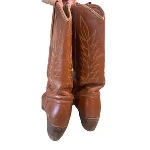 Vintage Miss Capezio Leather Western Boots Womens 9 Brown Cowboy Cowgirl 70s 80s thumbnail 2
