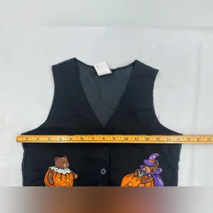 Vintage Halloween Vest M Black Size M thumbnail 10