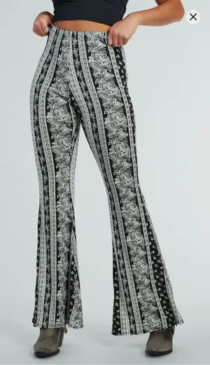 Windsor Free Spirit Chick High-Rise Boho Flare Pants thumbnail 1