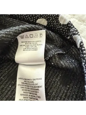 Anthropologie Maeve Polka Dot Black & White Sleeveless Blouse Top Sz M Medium thumbnail 8