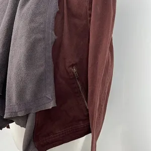 BKE large brown denim open jacket thumbnail 3