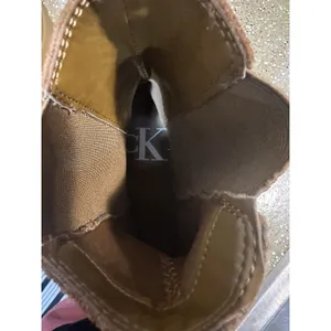 NEW Calvin Klein Women's Nevia Chelsea Wedge Ankle Boot‎ - Cognac Suede - 10 thumbnail 4