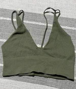 Free People Movement Happiness Runs Strappy Back Brami Olive Green XS/S thumbnail 1