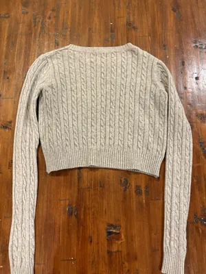 Boutique cropped sweater Tan thumbnail 2
