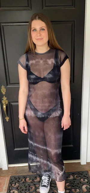 Sweat pea mesh dress 🖤 thumbnail 1